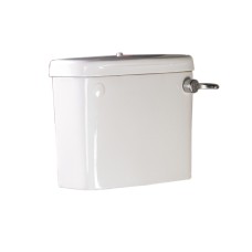 Cistern with Screw Down Lid and Flush Handle for Close coupled Toilet Pans