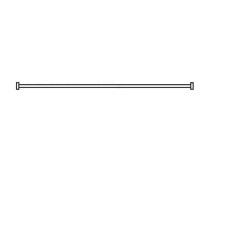 1900mm Straight Curtain Rail