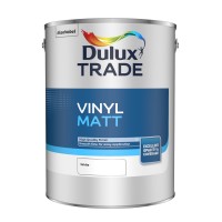 DULUX TRADE VINYL MATT 10L PURE BRILLIANT WHITE