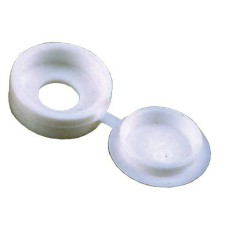 10-12g White Hinged Cover Caps  1000 Qty