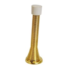 75mm Electro Silver/Brass Plated Spring Door Stop