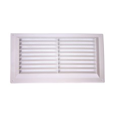 229 x 229mm White Plastic Surface Mounting Louvre Ventilators