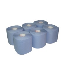 200mm Blue Centre Pull Hand Rolls (pack of 6)