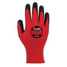 Pair of Red X-Grip Cut 1 Nitrile Sponge Coated Gloves - Size 9