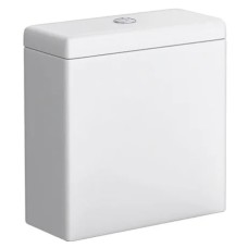 ECLIPSE 1 C/C PUSH BUTTON CISTERN WHT C/W FITTING
