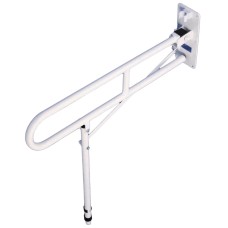 LOOPED FOLD DOWN RAIL, 760MM LONG, WITH FOLDING LEG HEIGHT ADJUSTABLE 710-870MM, 114KG LIMIT