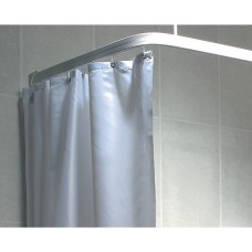 WHITE SHOWER CURTAIN 1830MM WIDE X 2135MM DROP