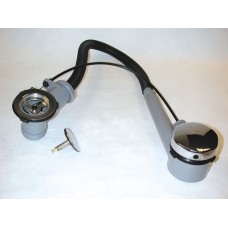 38MM CP BATH WASTE COMBINATION OVERFLOW WITH PLASTIC PLUG (FOV414)