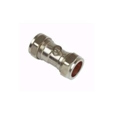 PlumbRight Straight Isolating Valve Full Flow 15mm Chrome