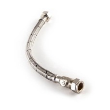 PlumbRight Compression Valve 15 mm x 1/2 Inch Tap Connector x 300 mm Pair