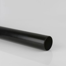 Wavin OsmaSoil System Plain Ended Pipe Black 110mm X 3m 4S073