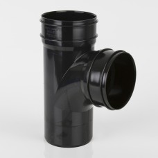 Wavin OsmaSoil Solvent Weld System 87.5 Degree Single Branch Black 110mm 4S490B